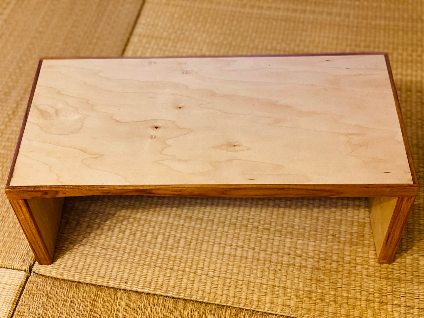 Maple and Canarywood Stepping Stool